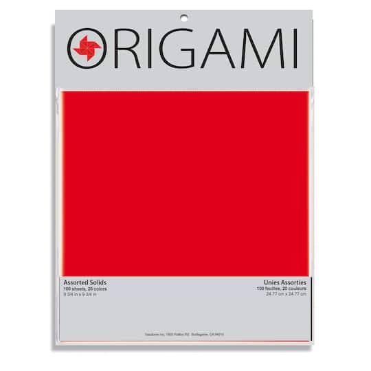 Yasutomo 9.75&#x27;&#x27; Traditional Origami Paper, 100 Sheets